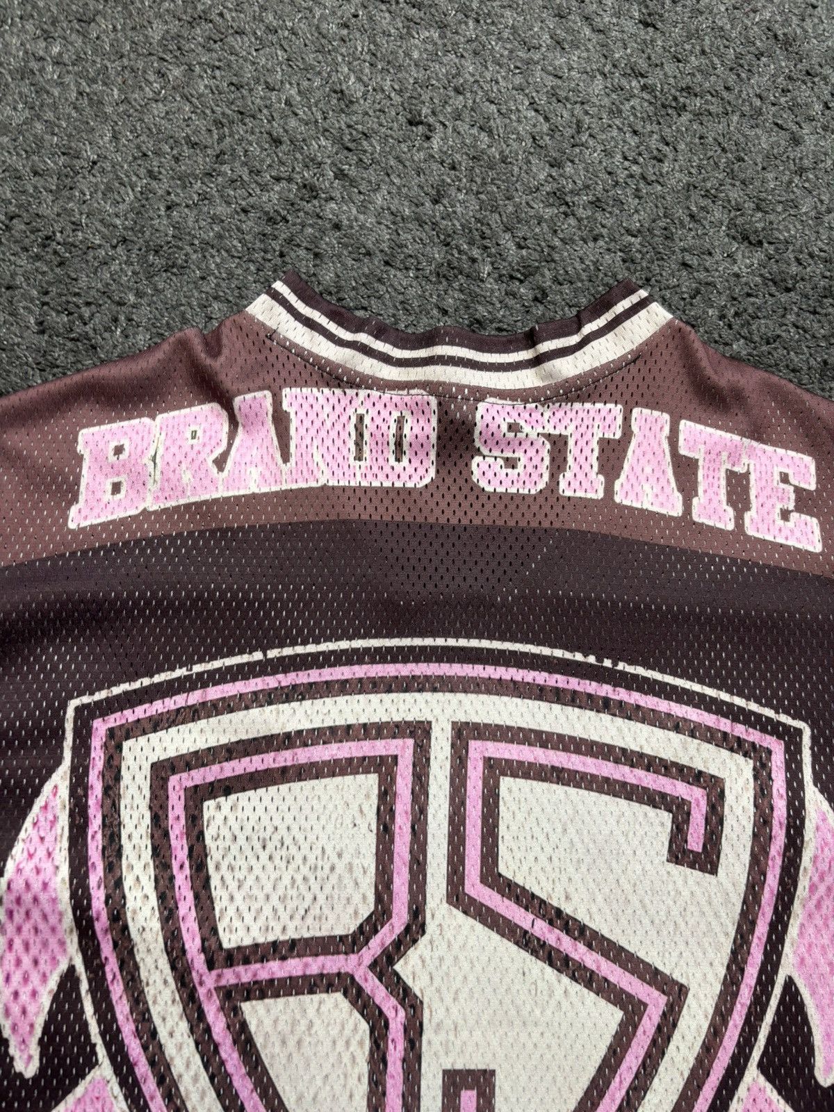 Japanese Brand Vintage style rare Brooklyn 88 brown pink football jersey Size US L / EU 52-54 / 3 - 16 Thumbnail