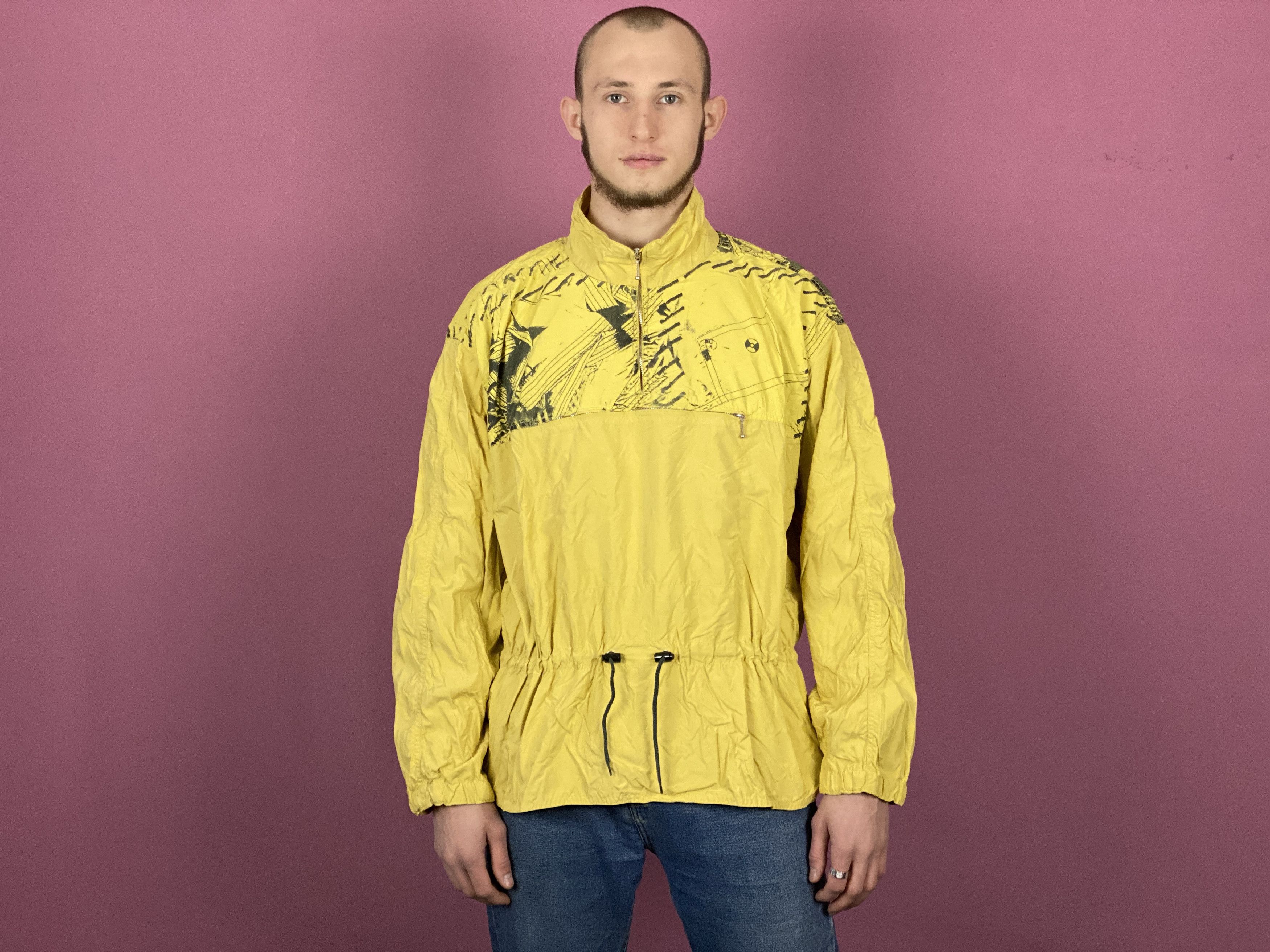 Vintage 90s Vintage Men's Windbreaker Jacket - Size L Size US L / EU 52-54 / 3 - 4 Thumbnail