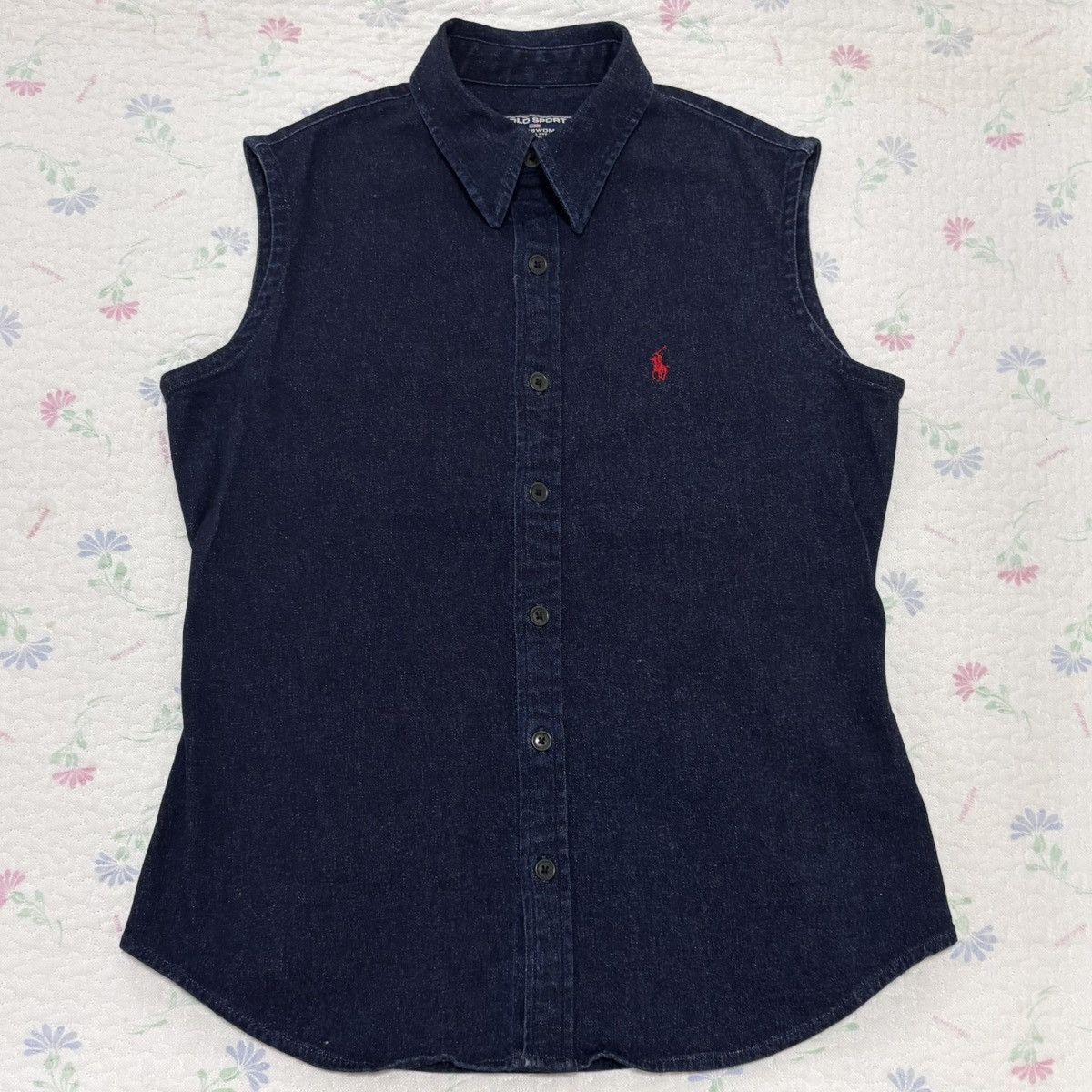 Polo Ralph Lauren Polo Ralph Lauren Sleeveless Denim Shirt Size M / US 6-8 / IT 42-44 - 1 Thumbnail