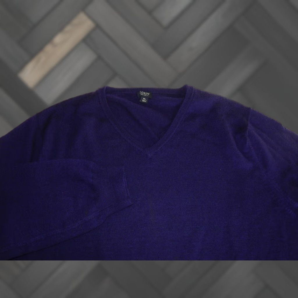 J.Crew J.CREW Wool Sweater Pullover Size XL Purple Mens Size US XL / EU 56 / 4 - 1 Thumbnail