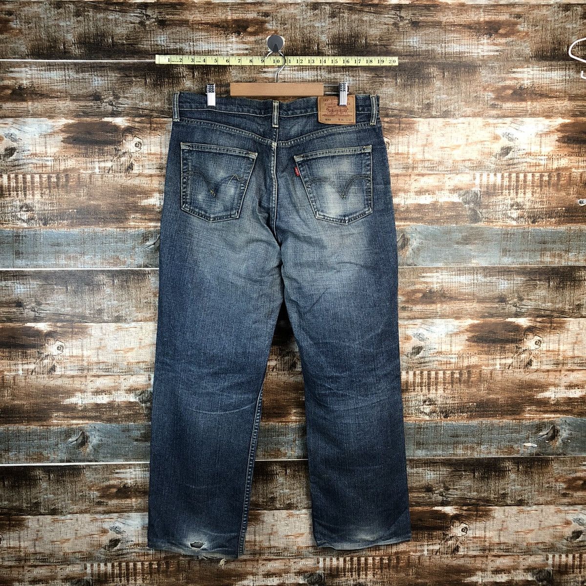 Levi's Levis 533 Blue Denim ripped distressed Pants #A2609 Size US 36 / EU 52 - 15 Thumbnail