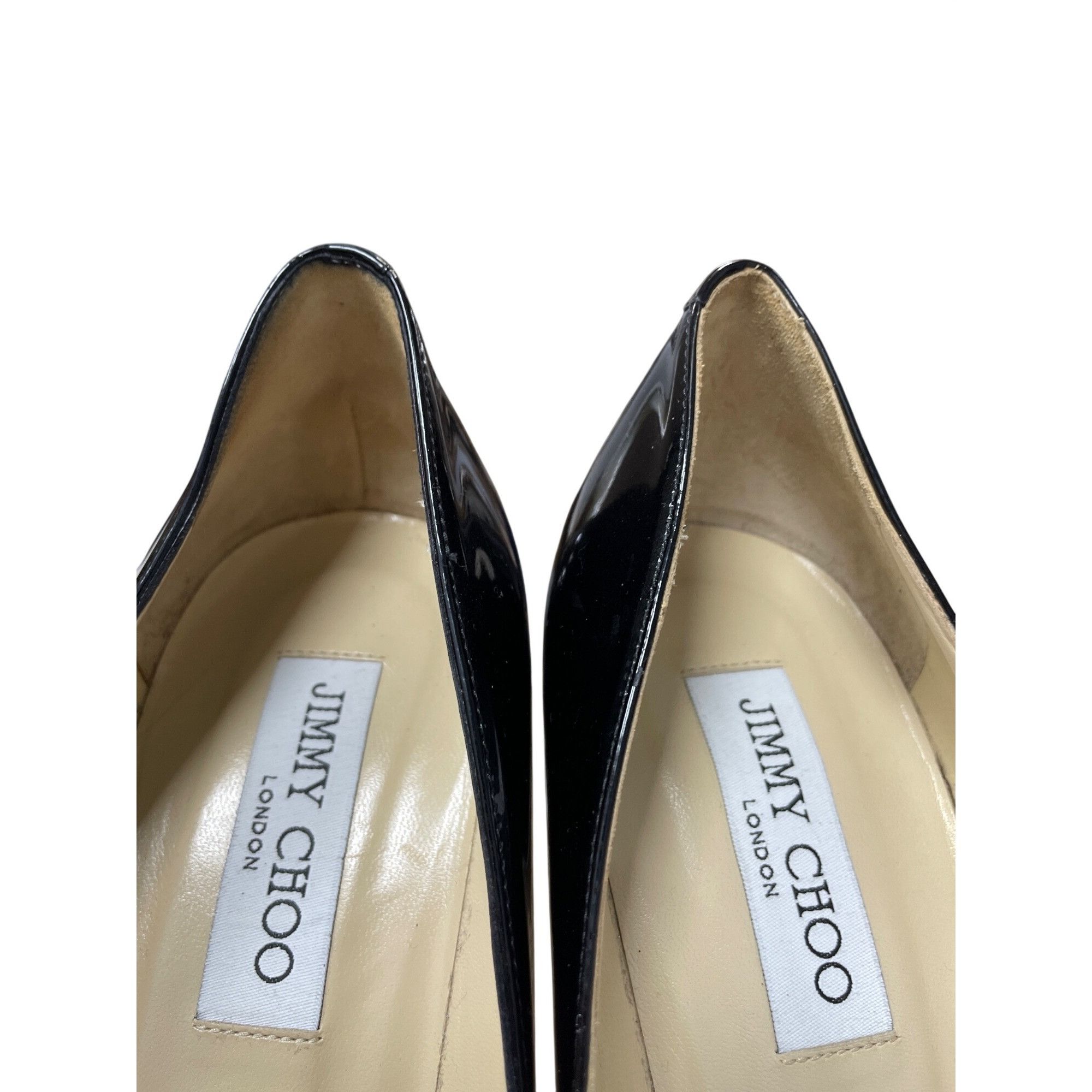 Jimmy Choo Jimmy Choo womans Black Patent Leather Stiletto 5.5" Heels S Size US 10.5 / IT 40.5 - 11 Thumbnail