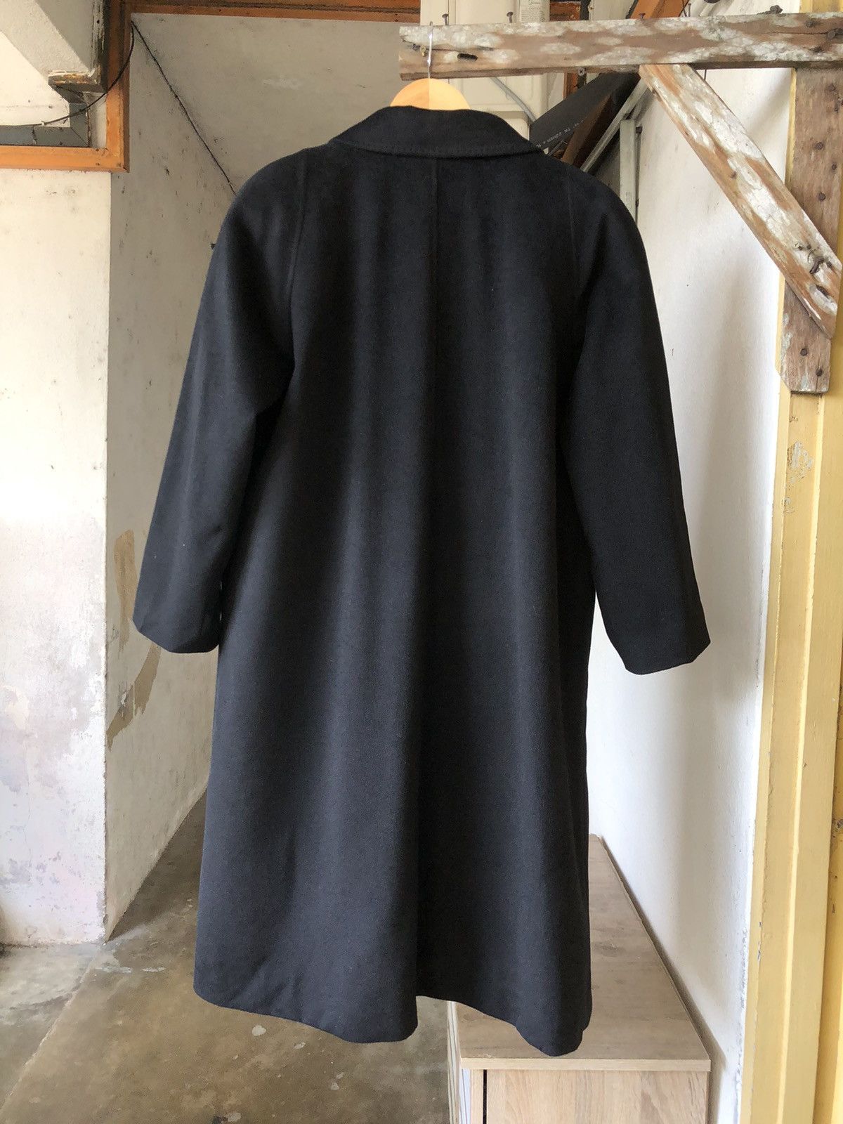 Balmain Authentic🔥 Balmain Cashmere Wool Long Coat Black Size L / US 10 / IT 46 - 20 Thumbnail