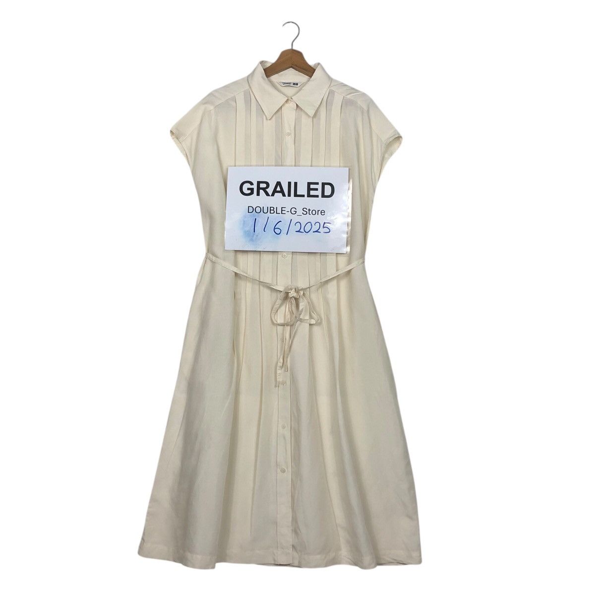 Japanese Brand UNIQLO × CDC Cream Structured Silhouette Shirt Dress – XL Size XL / US 12-14 / IT 48-50 - 1 Thumbnail