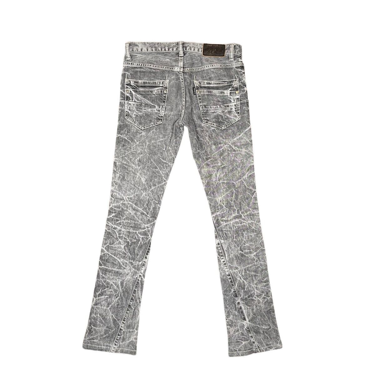 If Six Was Nine Tornado Mart Charcoal Washed Flare Grunge Jeans Size US 30 / EU 46 - 2 Thumbnail