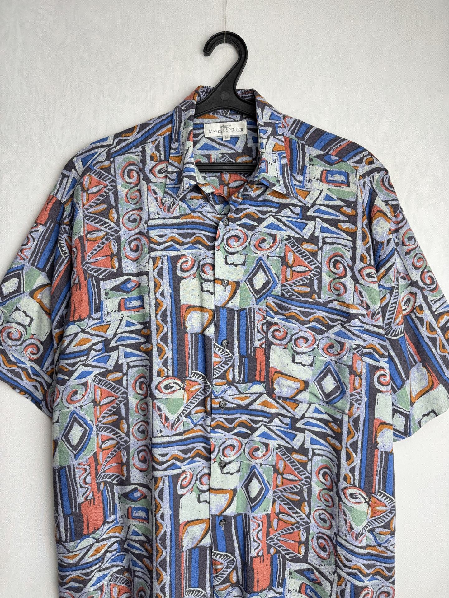 Marks & Spencer × Vintage MARKS & SPENCER vintage men’s abstract button up shirt Size US XL / EU 56 / 4 - 6 Thumbnail