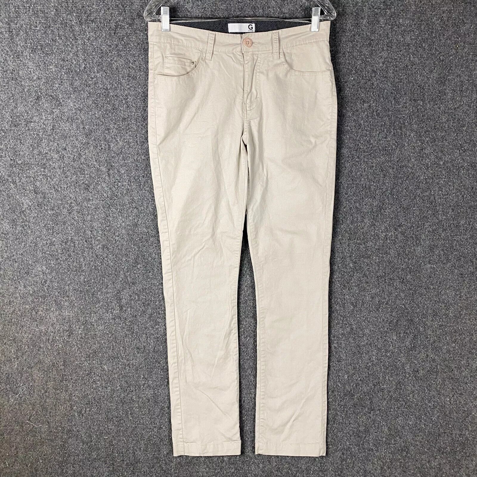 Guess Guess Chino Pants 30x32 Men's Slim Fit Beige Cotton Adults Size US 30 / EU 46 - 1 Thumbnail