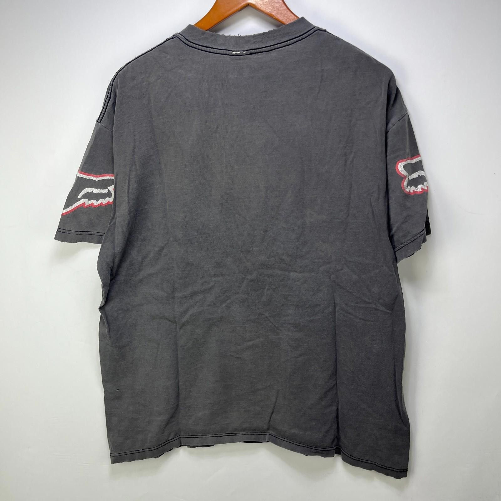 Fox Racing Vintage 90s Fox Racing Sun faded T Shirt XL Size US XL / EU 56 / 4 - 9 Thumbnail