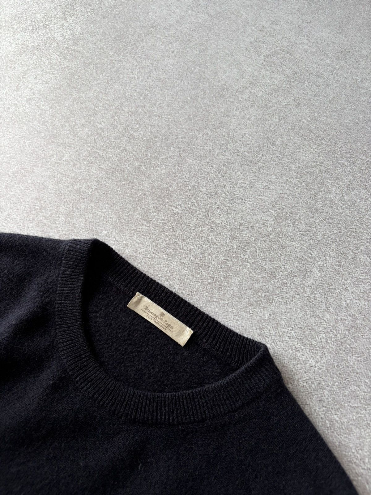 Ermenegildo Zegna Ermenegildo Zegna 100% Cashmere Sweater Navy Blue Crew Neck Size US L / EU 52-54 / 3 - 6 Thumbnail