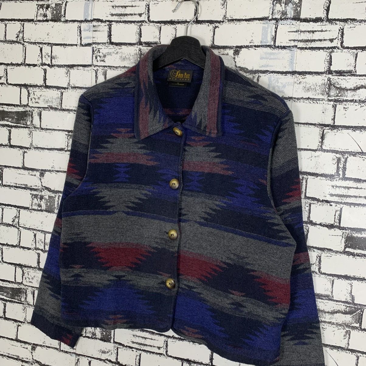 Designer × Vintage Aztec Navajo Design Jacket Size US M / EU 48-50 / 2 - 2 Thumbnail