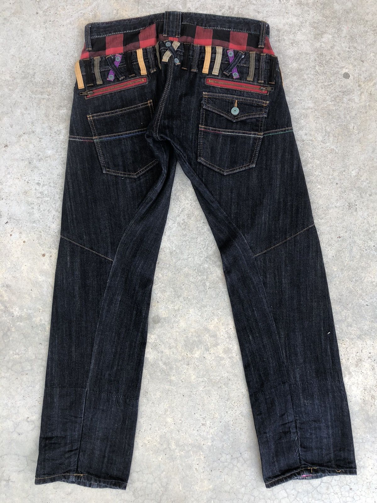 Japanese Brand Japanese Theoria Double Waist Distressed Jeans Size US 32 / EU 48 - 2 Thumbnail