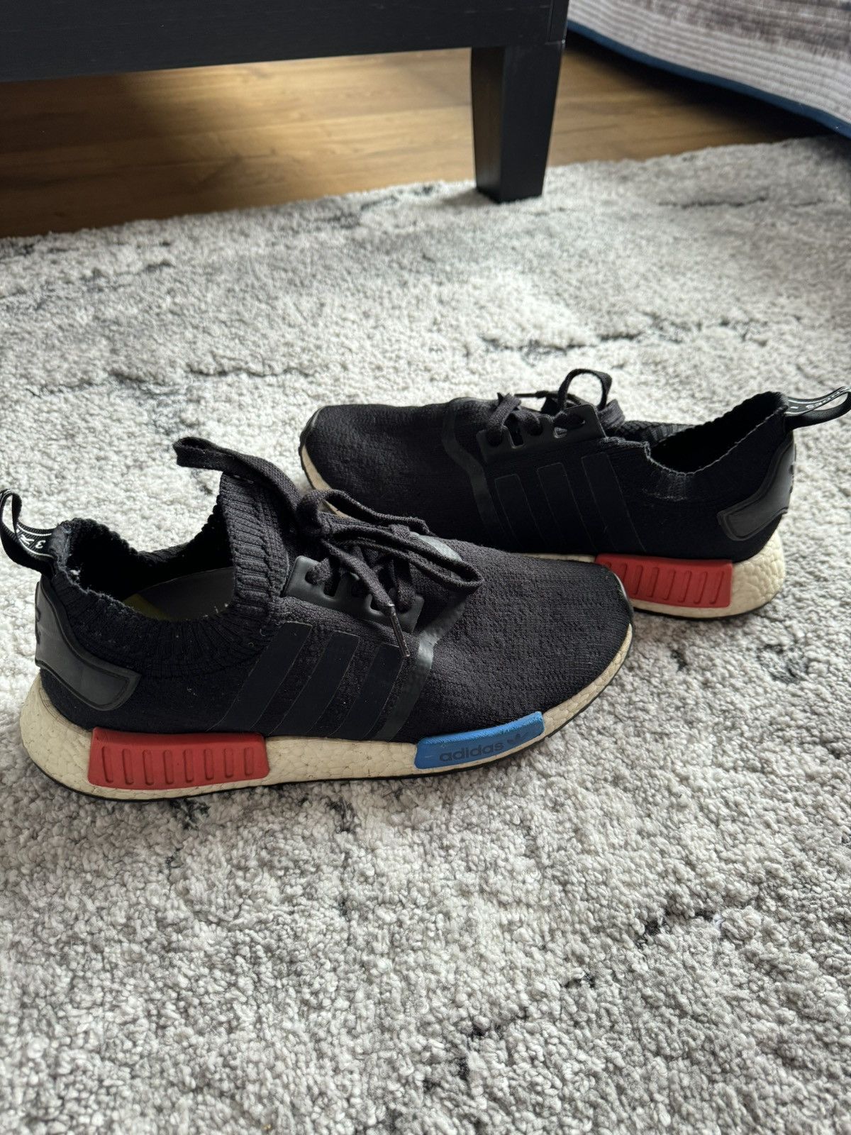 Adidas Adidas NMD R1 Black OG Sneakers Size US 10.5 / EU 43-44 - 9 Thumbnail