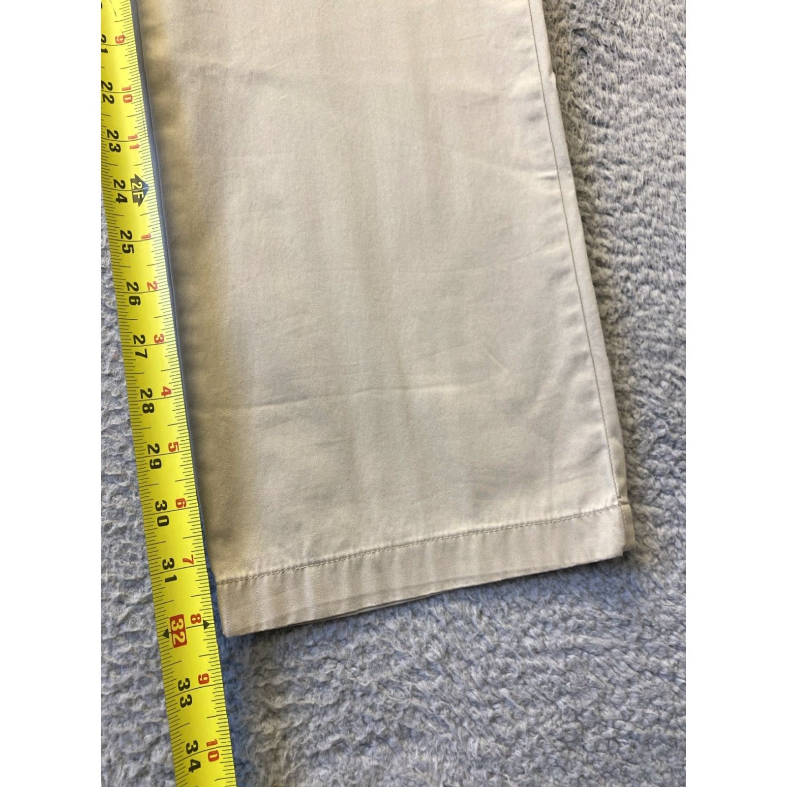 J.Crew J. Crew Men's Lightweight Chino Pants 34x32 Tapered Khaki Cotton Casual Size US 34 / EU 50 - 4 Thumbnail
