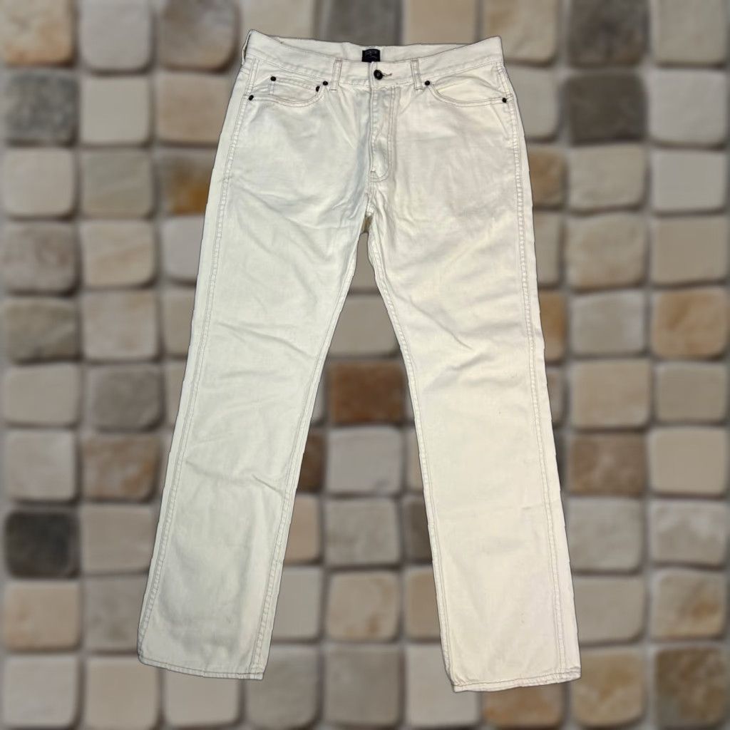 J.Crew J.CREW Sutton Jeans Mens 35 Beige Denim Mid Rise Straight Leg 34x31 Size US 35 - 1 Thumbnail