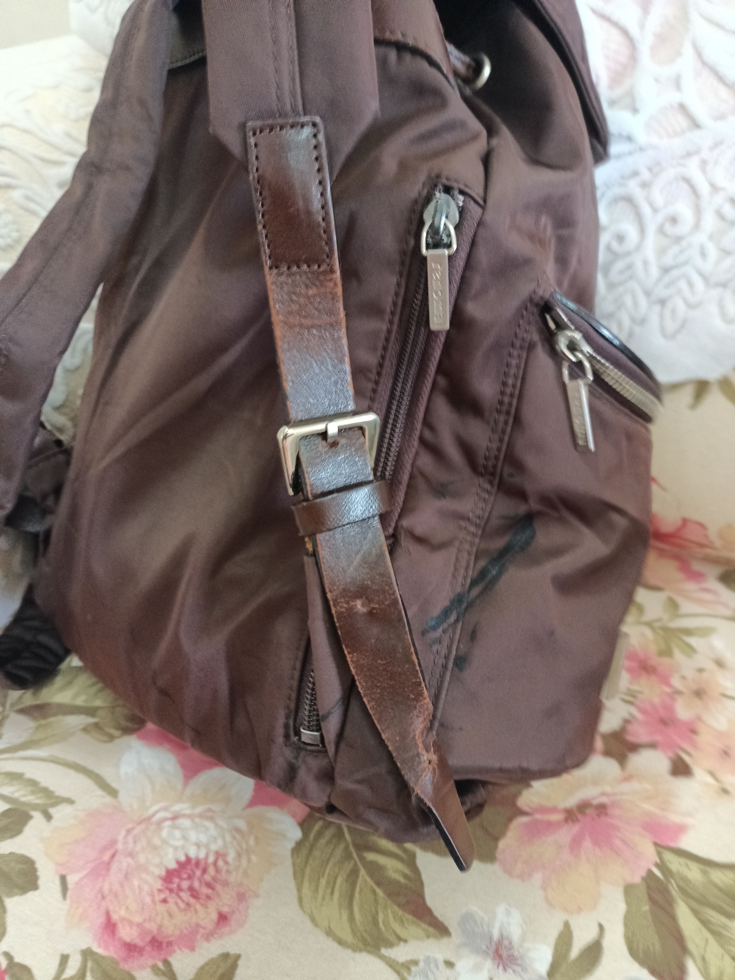 Renoma Vintage Renoma Paris nylon leather backpack Size ONE SIZE - 13 Thumbnail