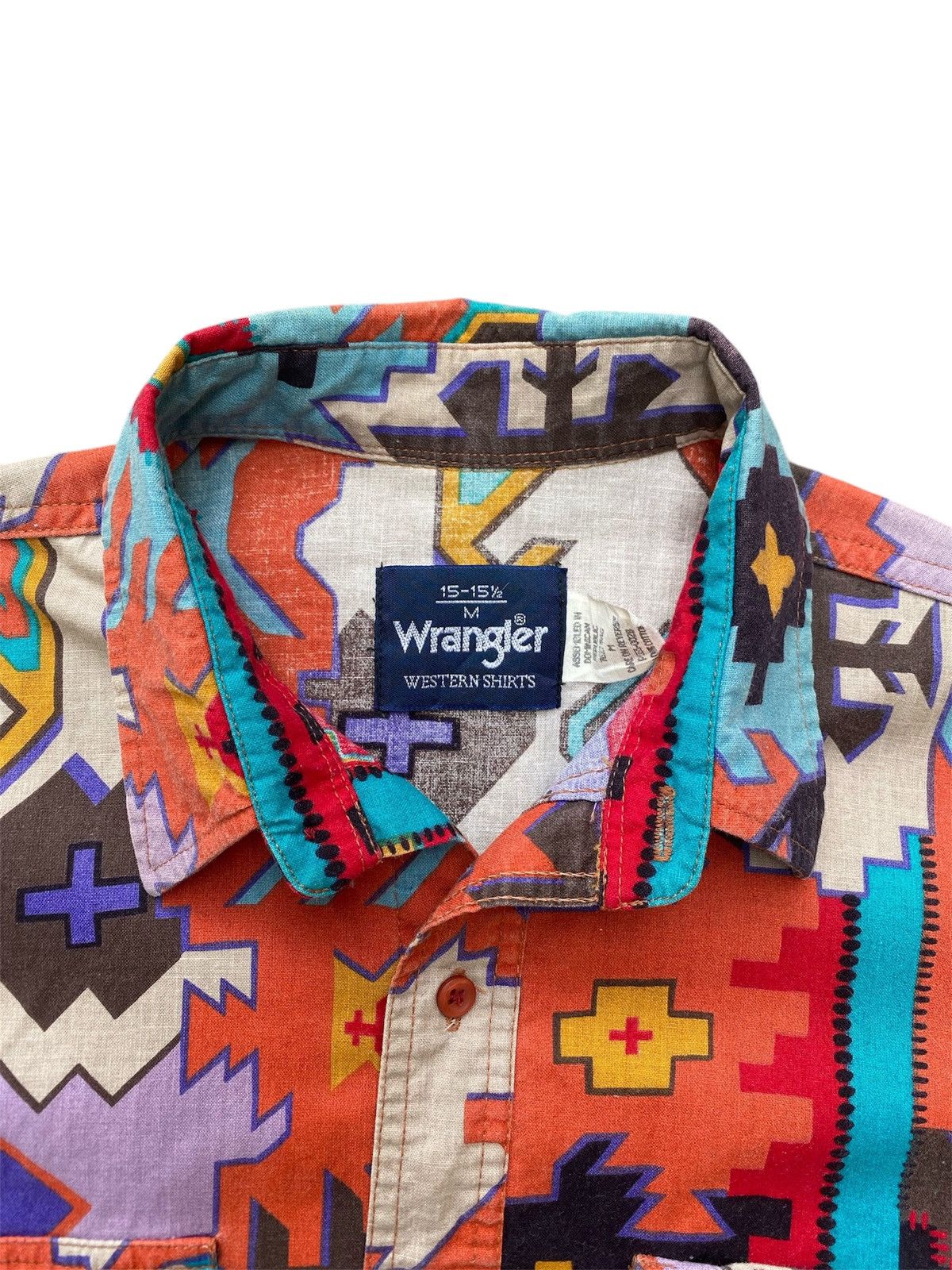 Vintage Vintage Wrangler Aztec Navajo Native Shirt Size US M / EU 48-50 / 2 - 7 Thumbnail