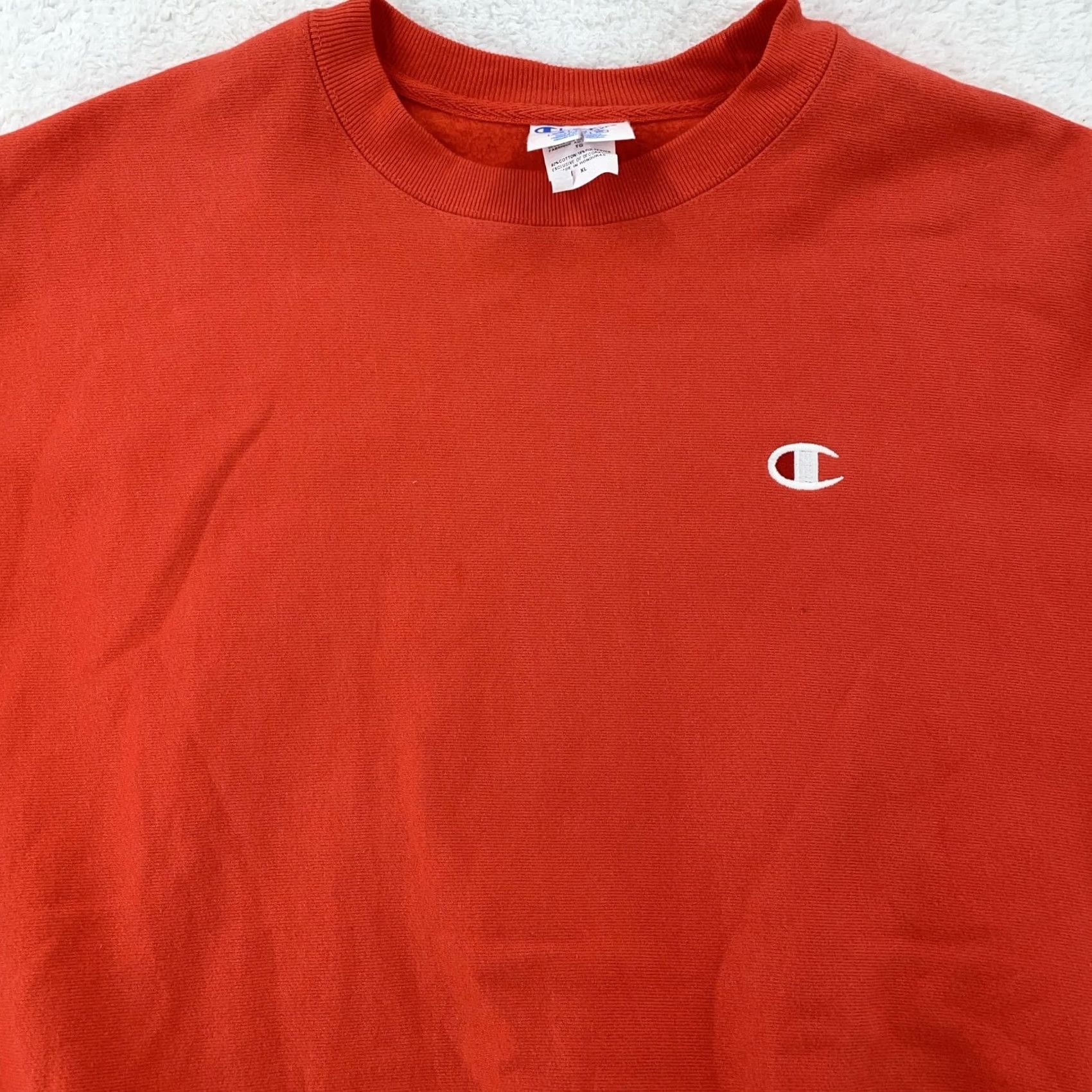 Champion Champion Sweatshirt Mens XL Red Fleece Lined Crewneck Logo Winter Fall Shirt Pullover casual multiple Size US XL / EU 56 / 4 - 2 Thumbnail