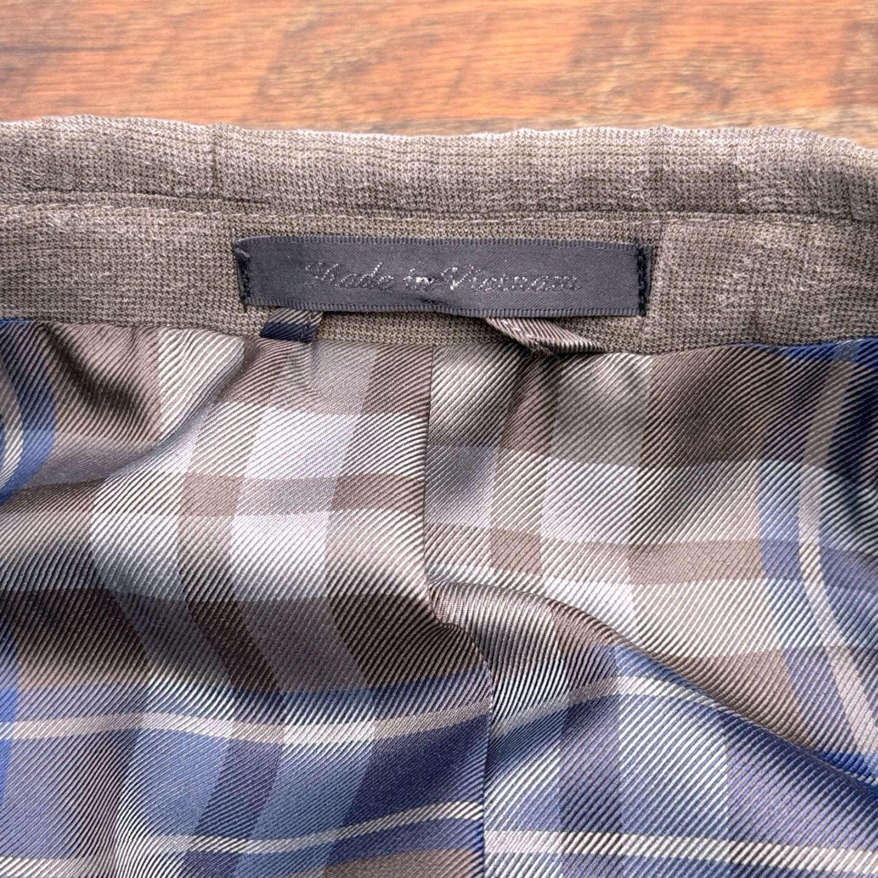 Ralph Lauren Lauren Ralph Lauren Blazer 40R Taupe Sport Coat Men Regular Chest 42 2-Button Notch Lapel Solid Microfiber Polyester Dry Clean Only Vintage No N/A Size 40R - 7 Thumbnail