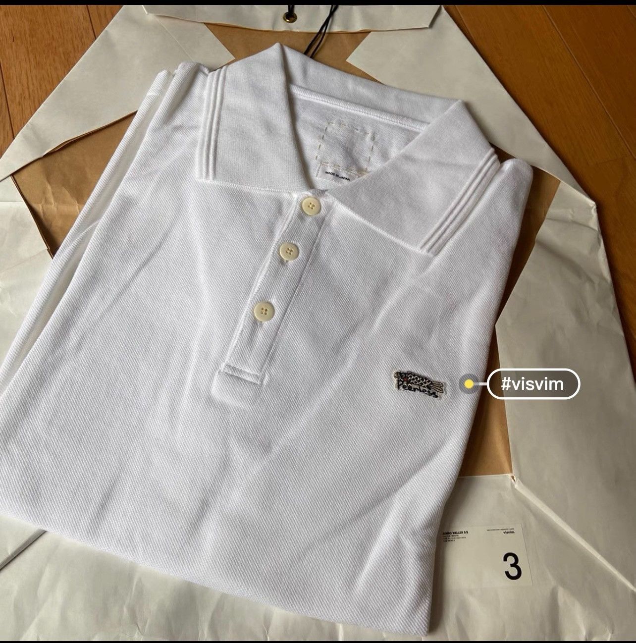 Visvim visvim 21ss White Polo Shirt Size US L / EU 52-54 / 3 - 1 Thumbnail