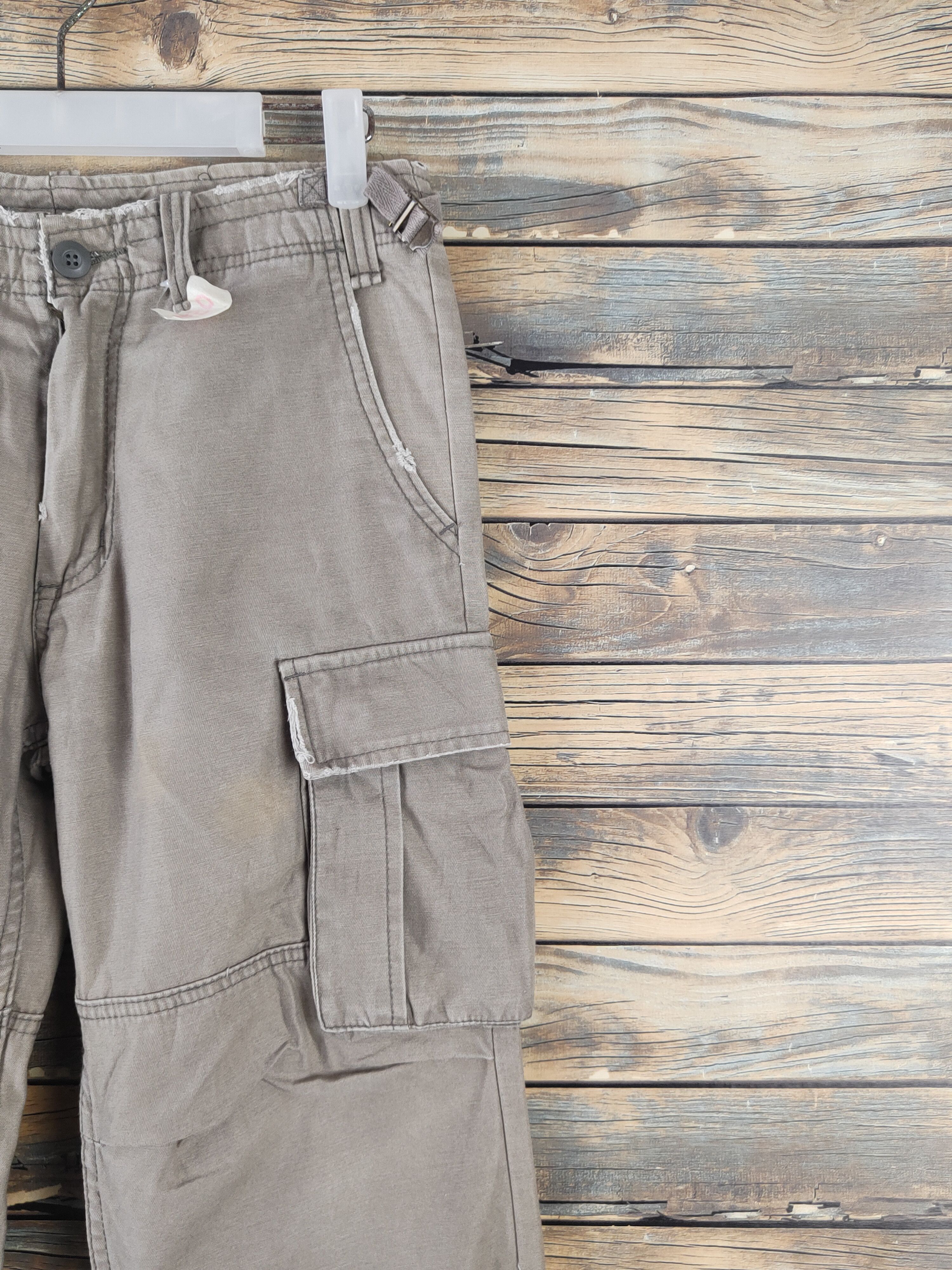 Japanese Brand DL Jungle Storm Olive Faded Multipocket Cargo Pants #450 Size US 30 / EU 46 - 5 Thumbnail