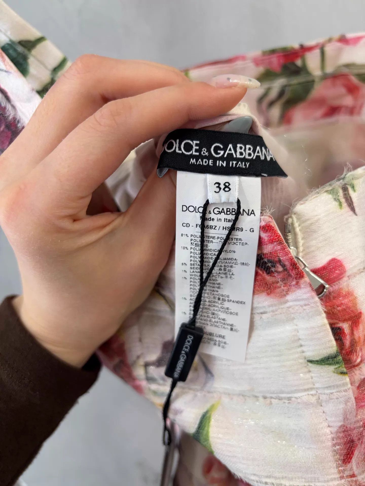 Dolce & Gabbana DG full floral silk slip dress new w/ tags 38 Size XS / US 0-2 / IT 36-38 - 4 Thumbnail