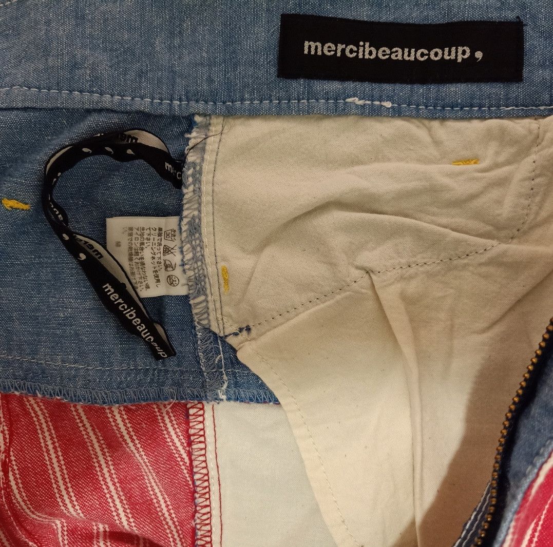 Issey Miyake Mercibeaucoup by Issey Miyake Striped Double Waist Pant Size US 32 / EU 48 - 9 Thumbnail
