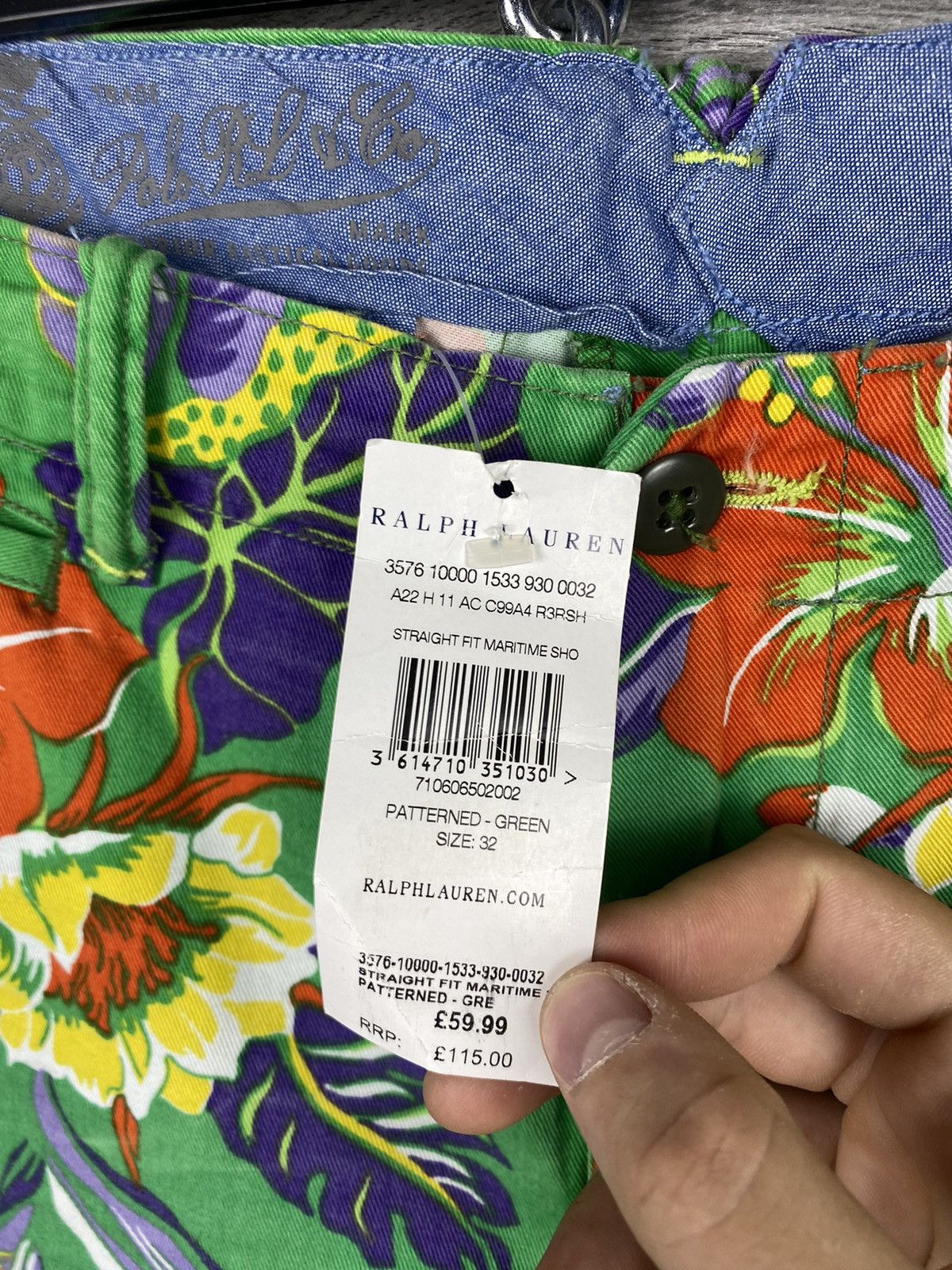 Polo Ralph Lauren BNWT Mens Vintage Polo Ralph Lauren Floral Shorts Y2K Size US 32 / EU 48 - 2 Thumbnail