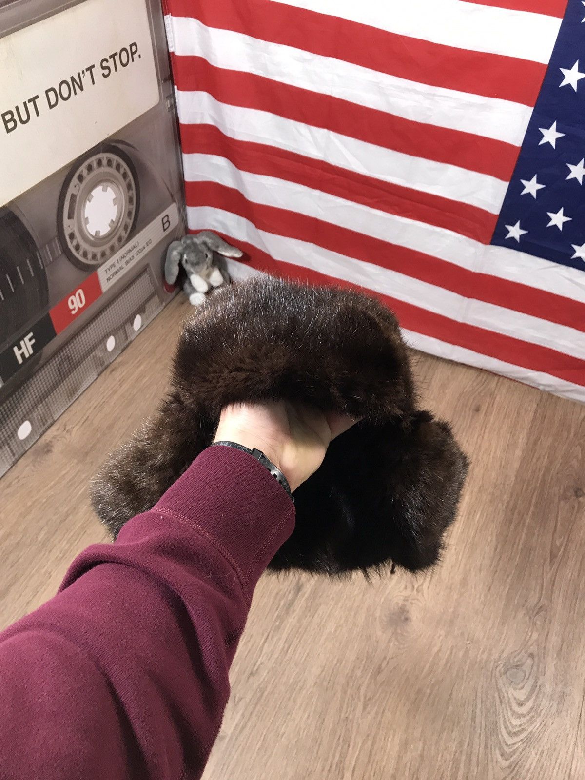 Japanese Brand × Vintage Vintage Natural Fur Ushanka Hat Size ONE SIZE - 3 Thumbnail