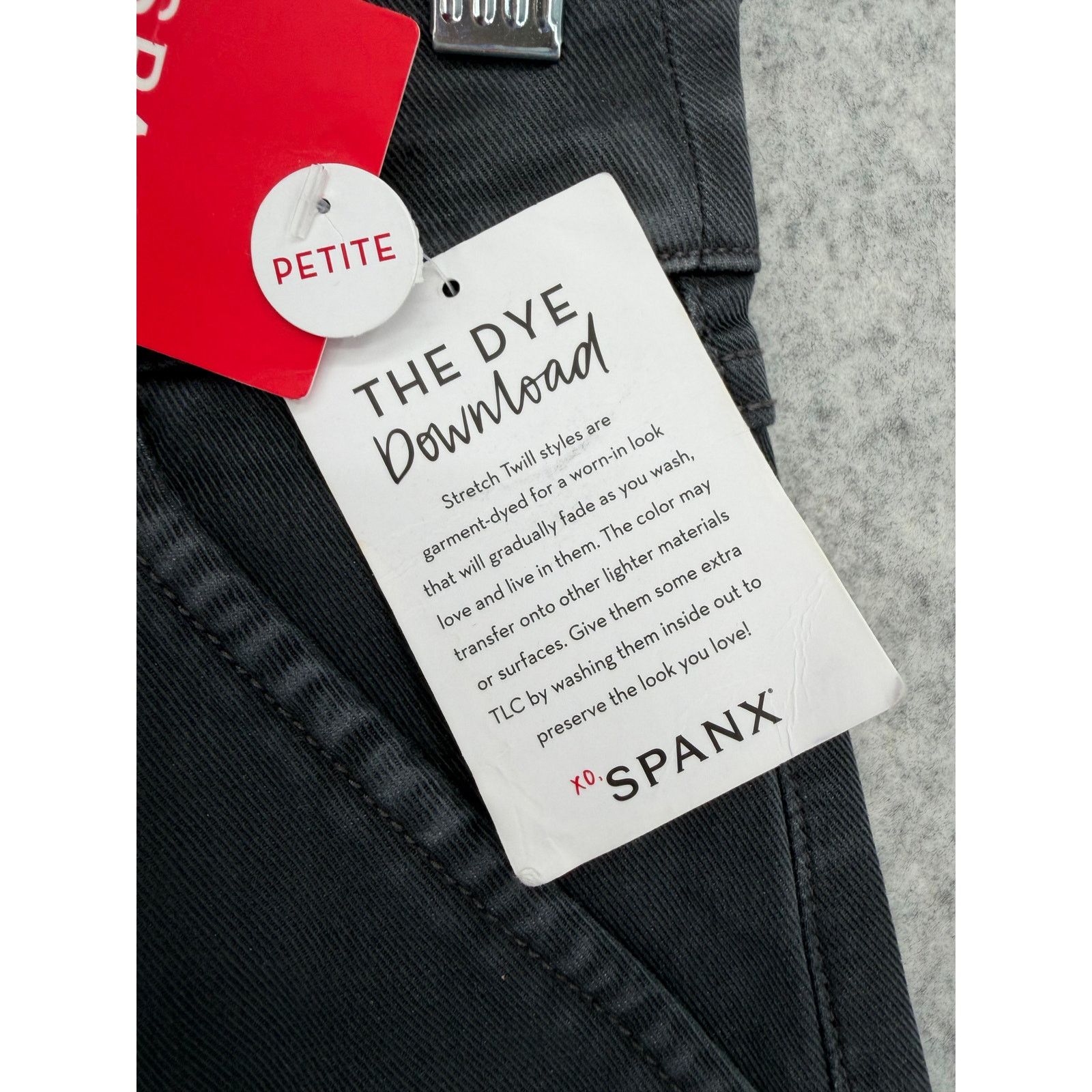 Spanx NWT SPANX Stretch Twill Washed Ankle Cargo Pants Petite XS Size 23" - 3 Thumbnail