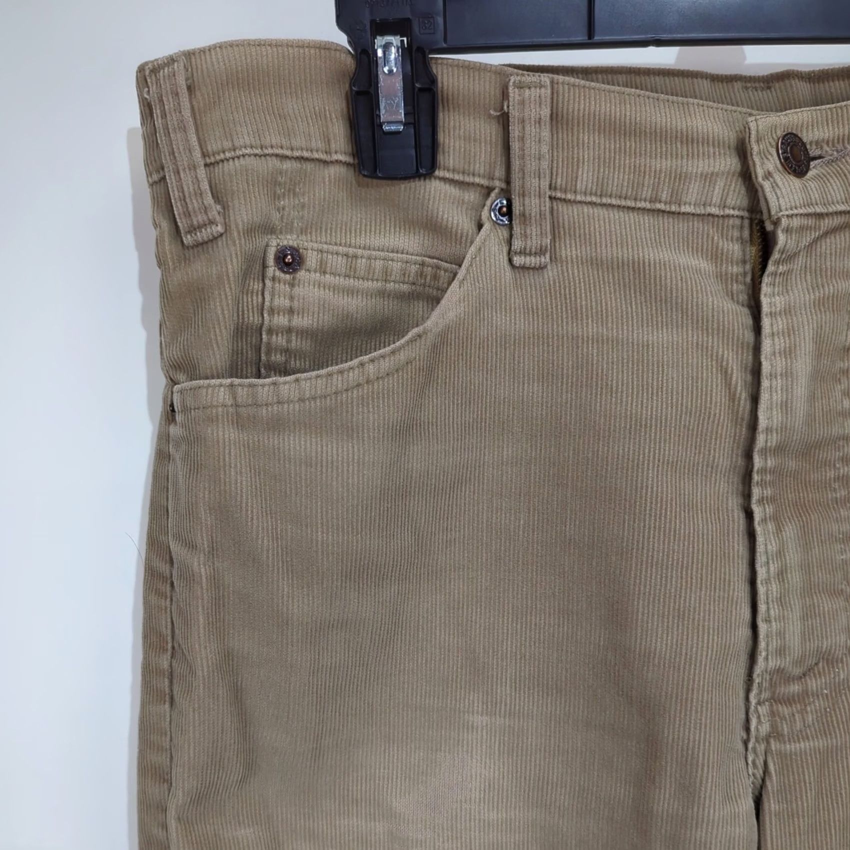 Levi's VINTAGE Levi's 517 Corduroy Jeans 34x30 Bootcut Tan Levi Strauss USA Made 5-Pocket Button Zip Mens Size US 34 / EU 50 - 3 Thumbnail