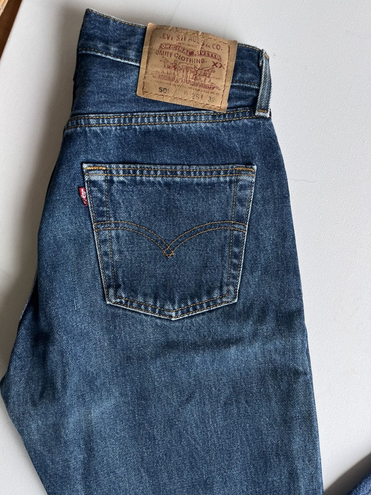 Levi's Levi’s 501 made in USA W29 L32 Size 29" - 3 Thumbnail