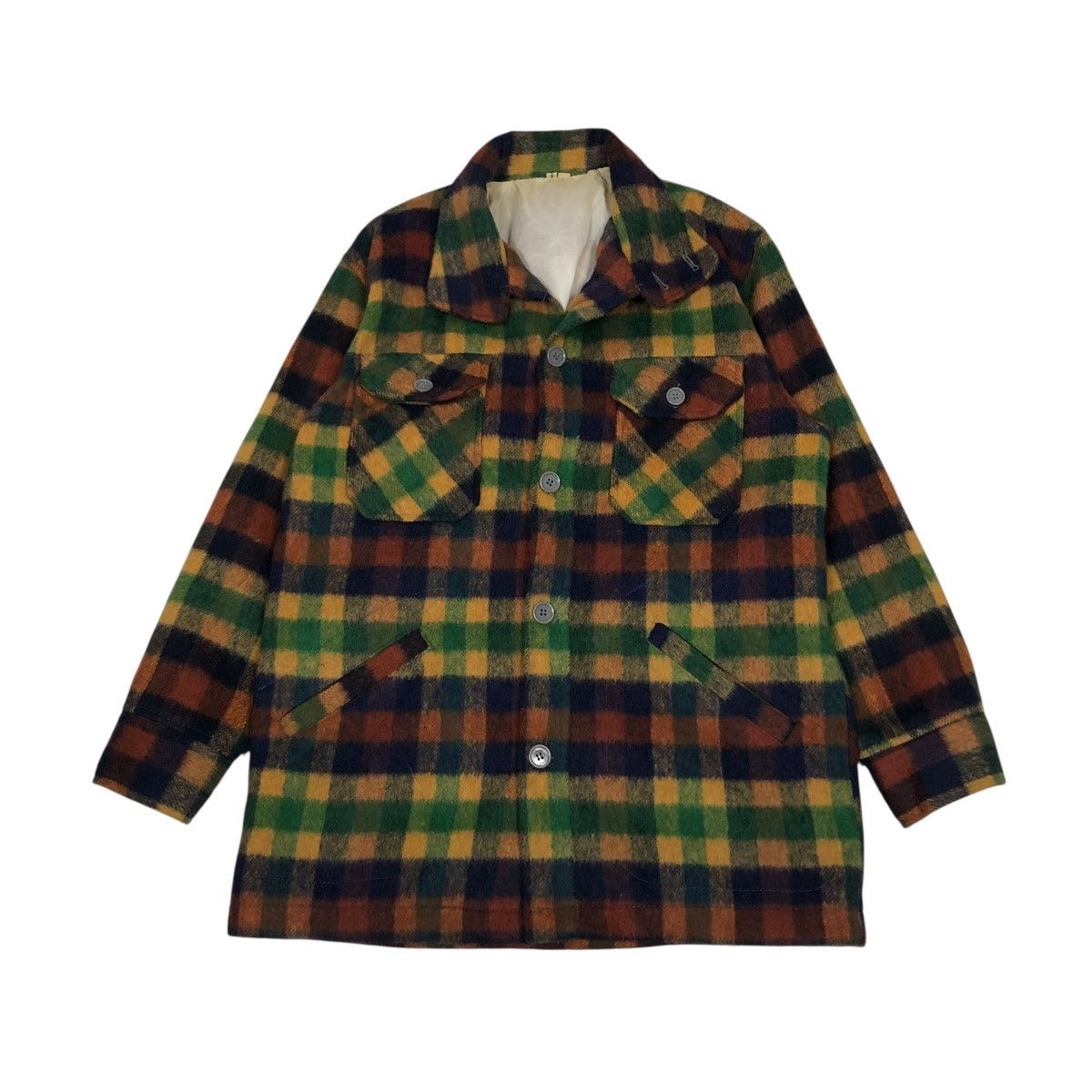 Japanese Brand 🔥VINTAGE WOOL CHORE JACKET TARTAN UNBRANDED ISSEY MIYAKE Size US M / EU 48-50 / 2 - 1 Thumbnail