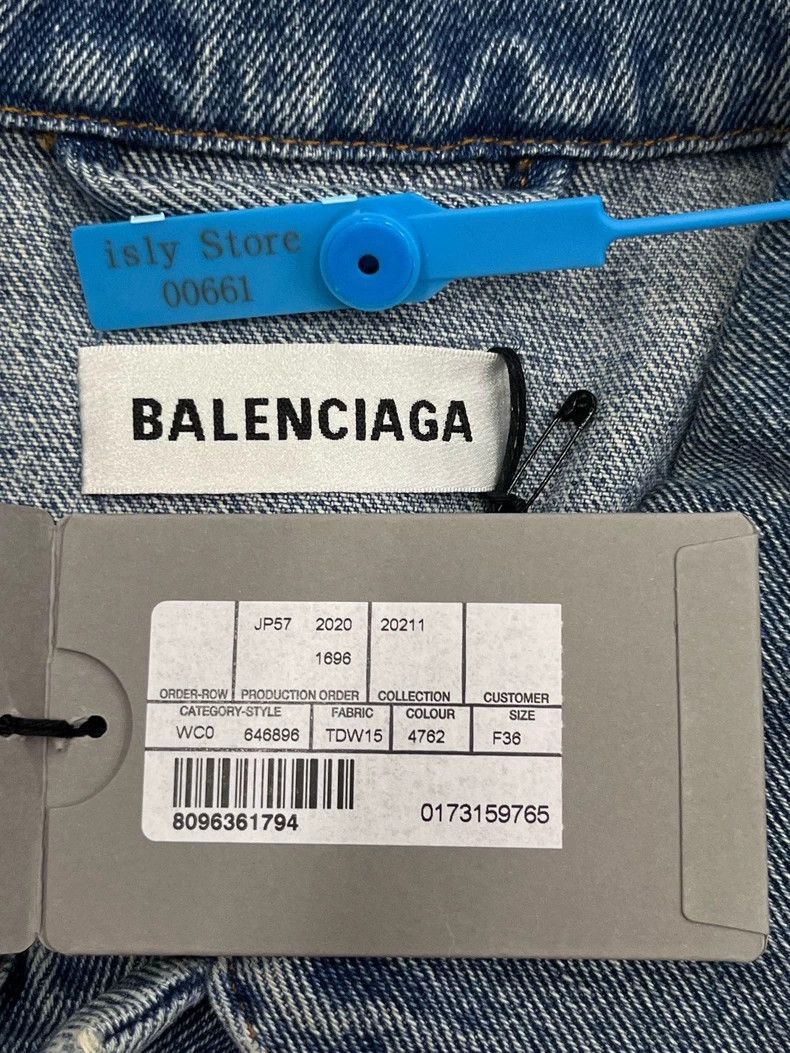 Balenciaga Balenciaga size 36 Classic Washed Denim Large Jacket Jacke Size US S / EU 44-46 / 1 - 5 Thumbnail