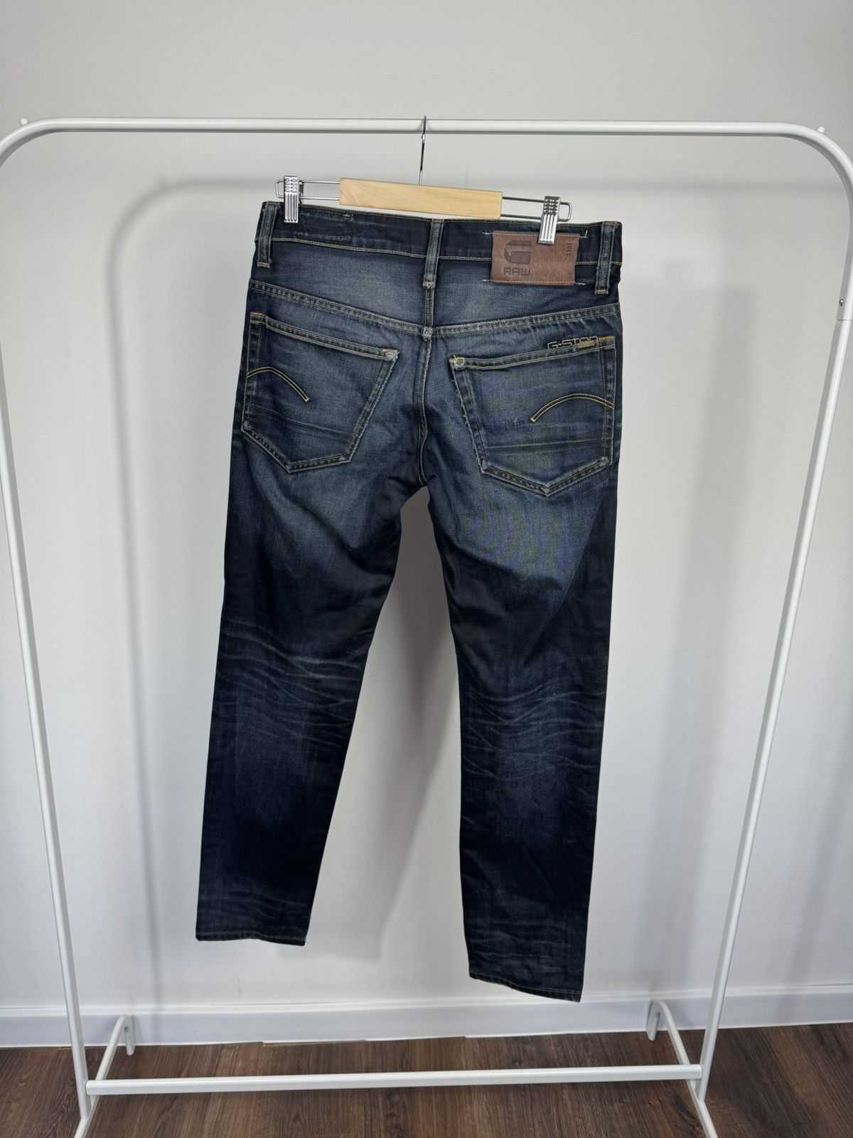 G-Star G Star Raw 3301 Low Tapered Jeans W30 L32 Denim Pants Men Size US 30 / EU 46 - 1 Thumbnail