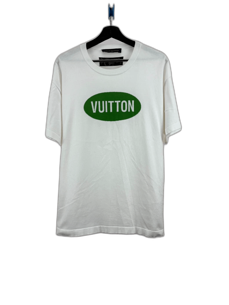 Louis Vuitton Louis Vuitton White Green Logo Short Sleeve Shirt-2506 Size US S / EU 44-46 / 1 - 1 Thumbnail