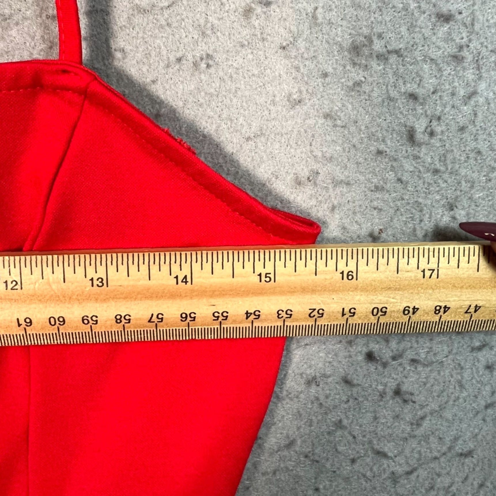 Vintage Urban Revivo Red Spaghetti Strap Mini Dress Womens 4 Polyester Viscose Square Neck Party/Cocktail Dress Size 4 Regular Short Strap Vintage: No Women Size S / US 4 / IT 40 - 5 Thumbnail