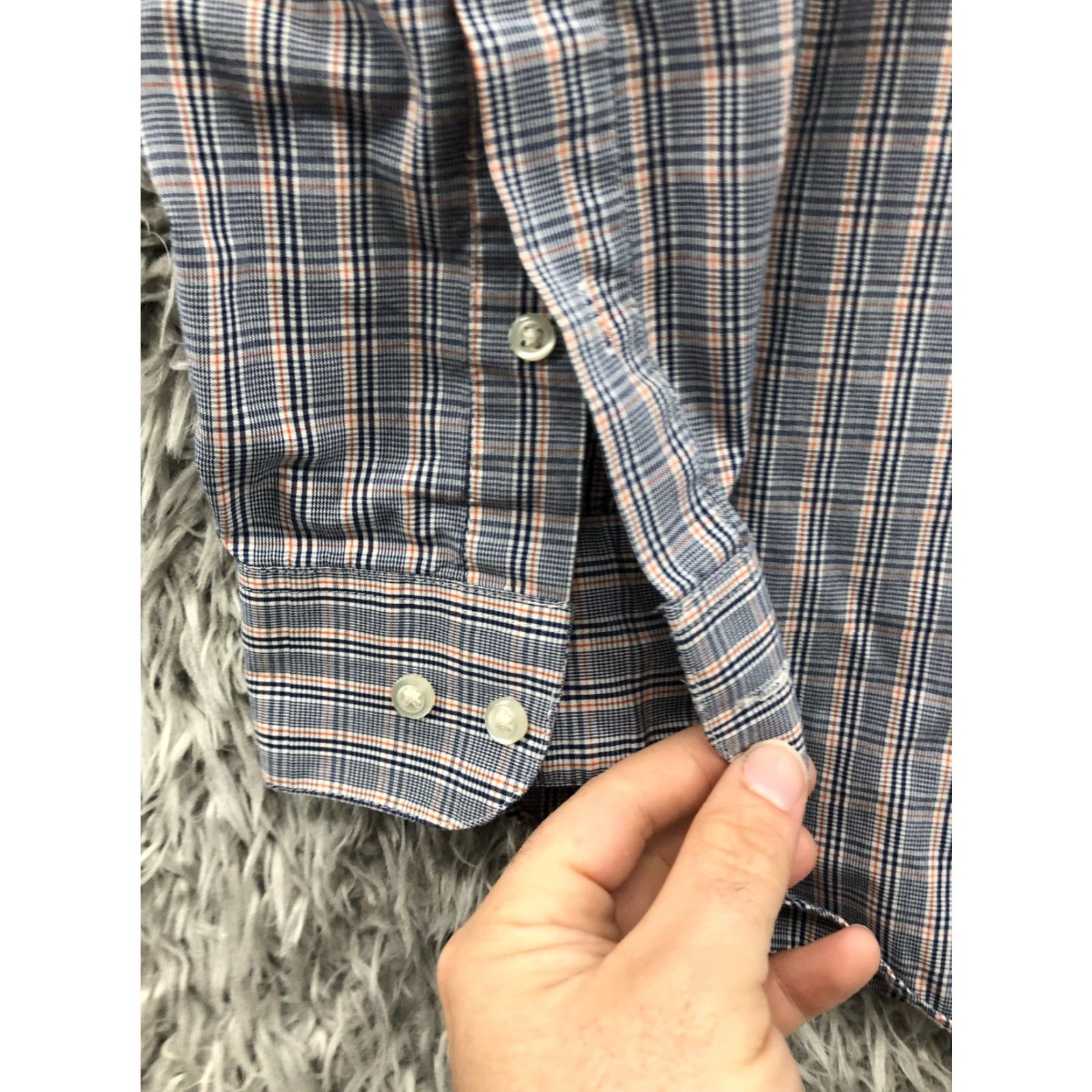Arrow Arrow Shirt Mens Size L Athletic Fit Wrinkle Free Multicolor Plaid Size US L / EU 52-54 / 3 - 2 Thumbnail