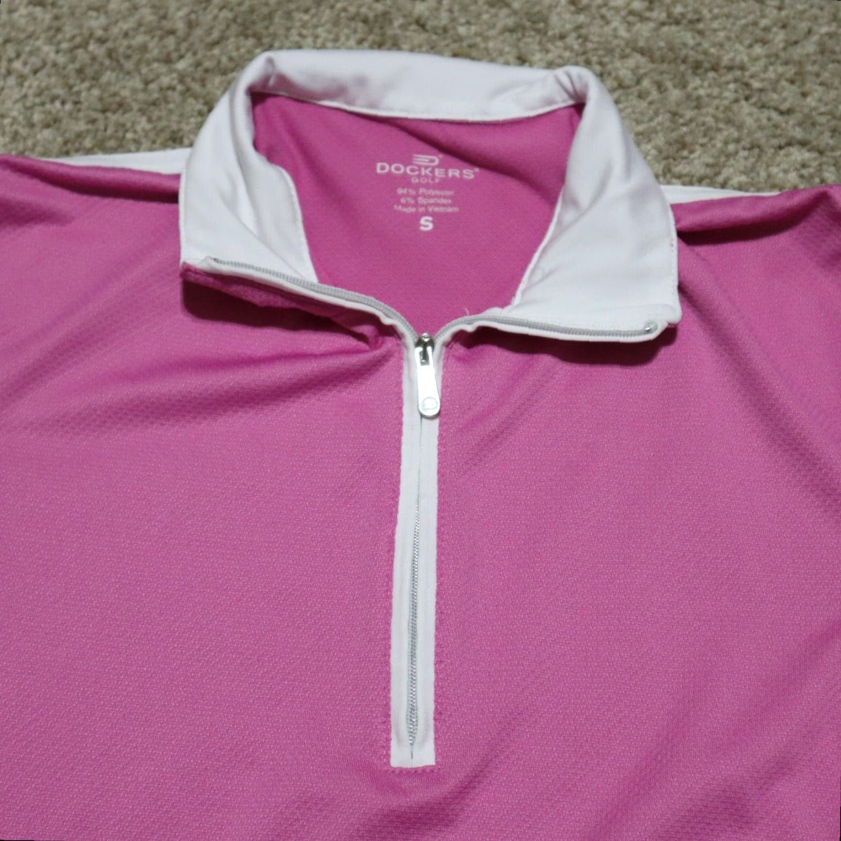 Dockers DOCKERS Jacket Polo Style 1/4 Zip Pull over Women's Size S Multicolor All Seasons Shirt Womens Dockers Jacket Size S / US 4 / IT 40 - 2 Thumbnail