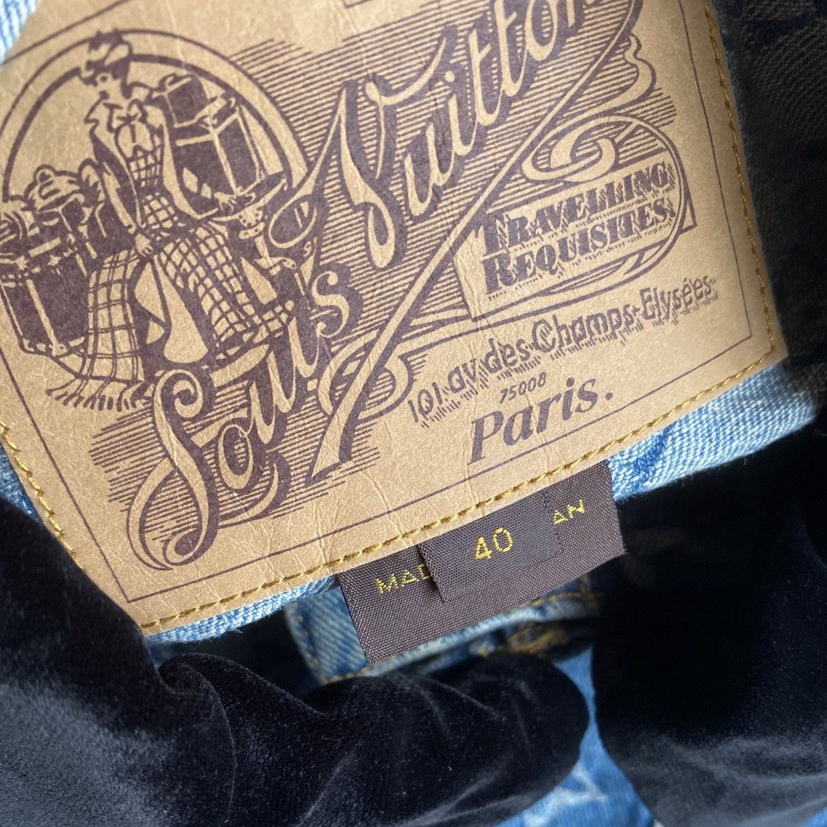 Louis Vuitton × Marc Jacobs AW05 Denim Monogram Jacket Size M / US 6-8 / IT 42-44 - 6 Thumbnail