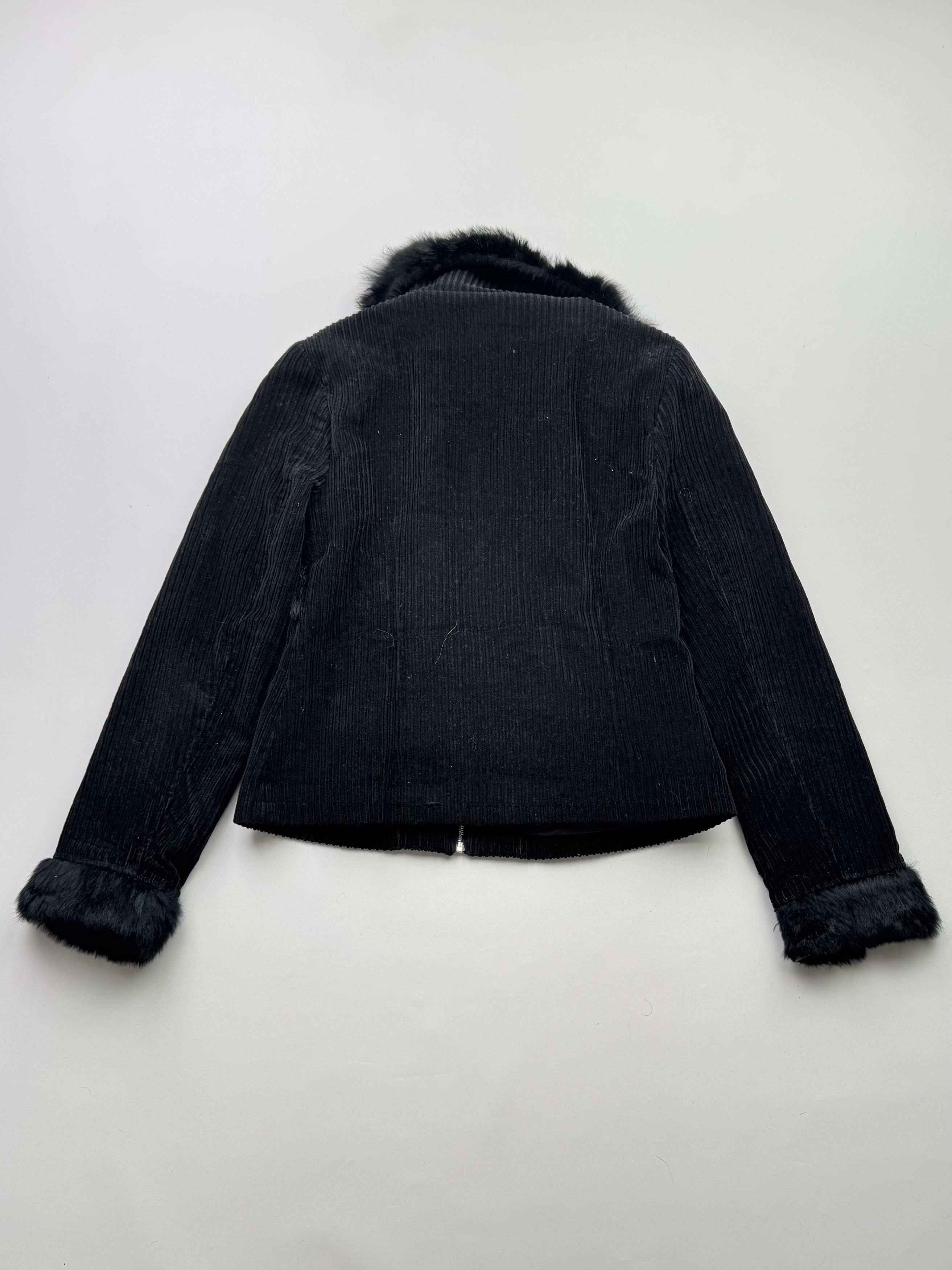Japanese Brand Vintage Cropped Jacket With Real Fur Details B729(V199)E2 Size S / US 4 / IT 40 - 7 Thumbnail