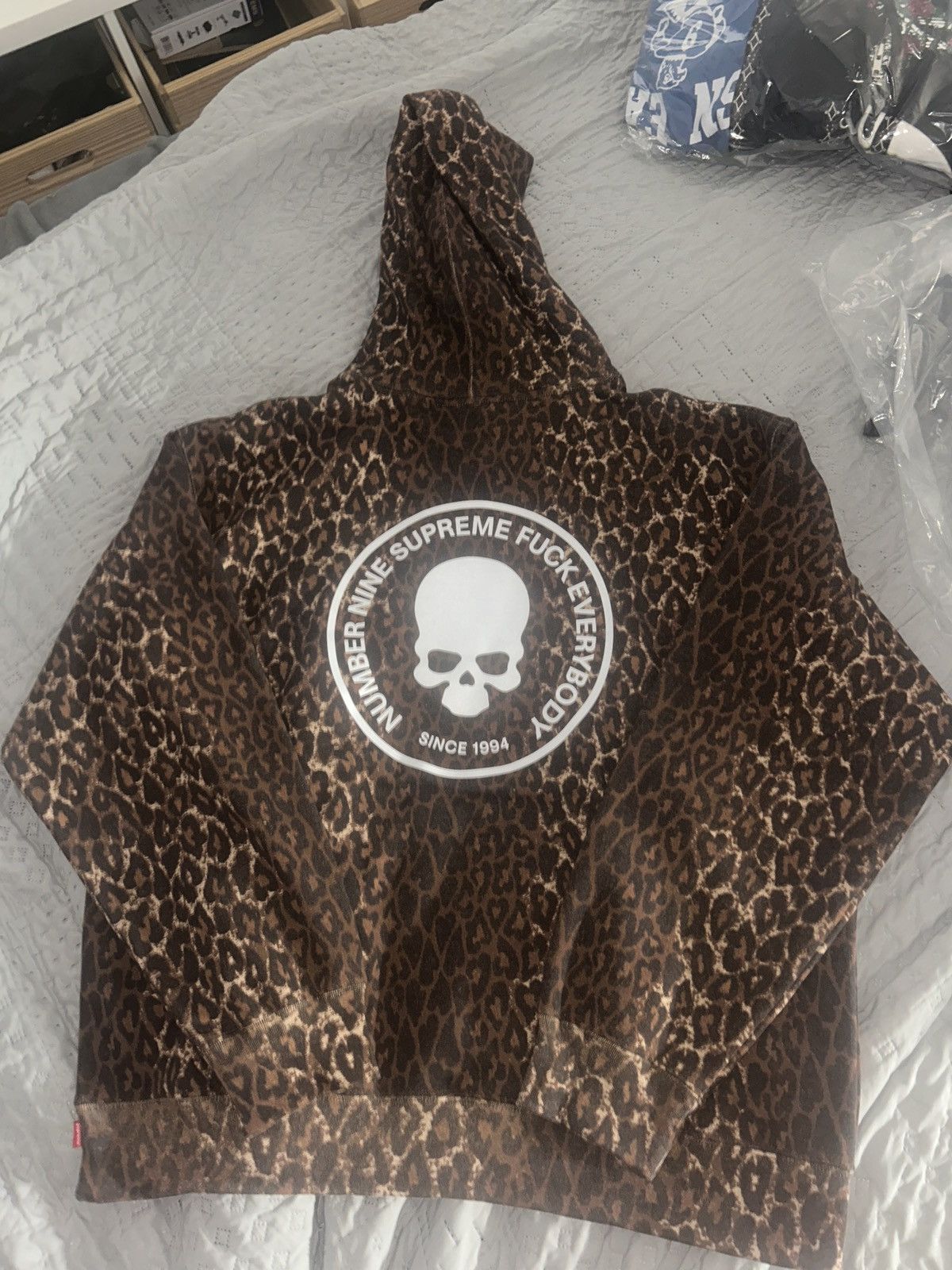 Number (N)ine × Supreme Supreme number nine hooded sweatshirt leopard 2XL Size US XXL / EU 58 / 5 - 1 Thumbnail