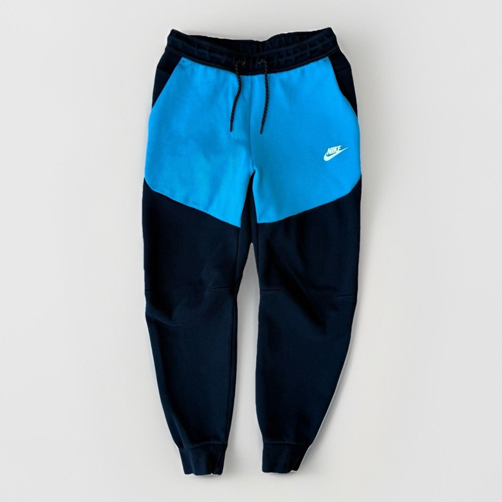 Nike Nike Tech Fleece Joggers Small Black Blue Sweatpants Size US 27 - 1 Thumbnail