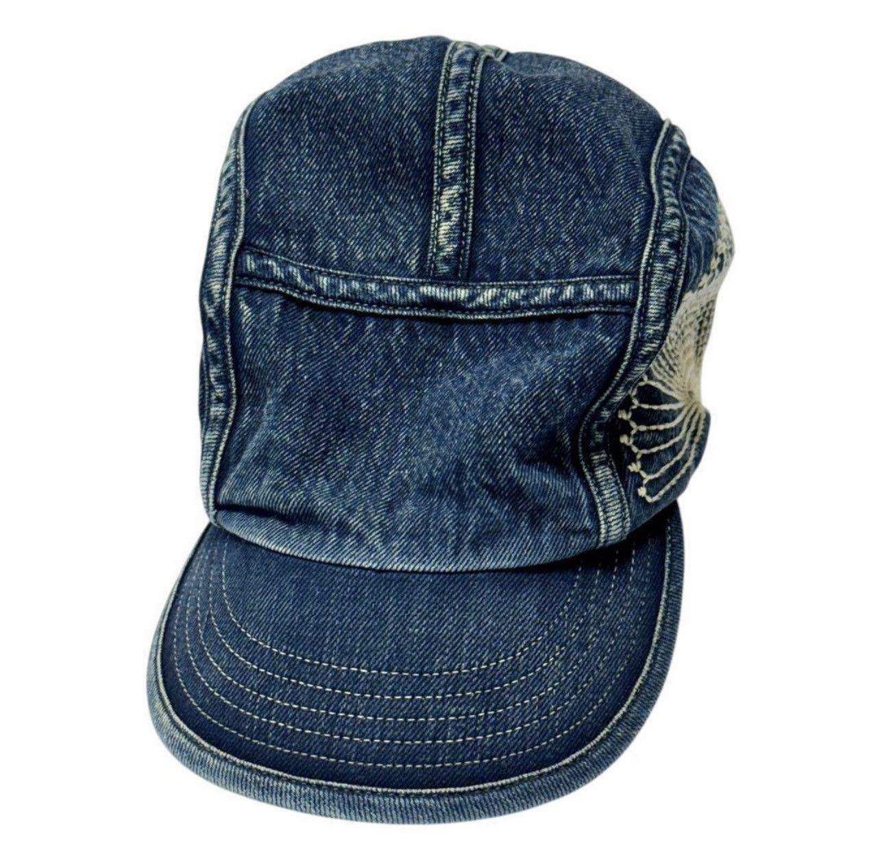 Kapital KAPITAL Furoshiki Fan Embroidery Denim 5-Panel Camp Cap Size ONE SIZE - 2 Thumbnail
