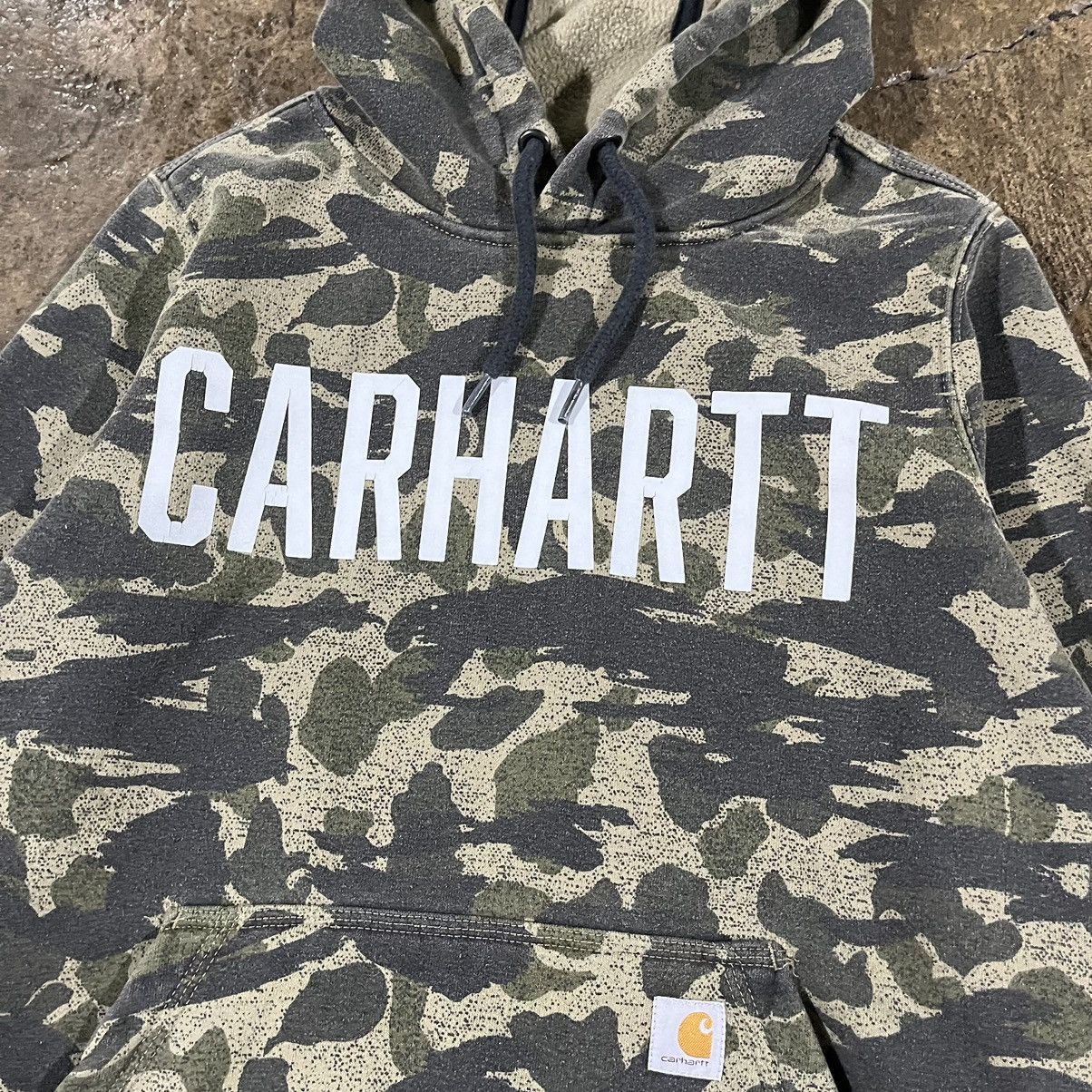 Carhartt Carhartt Camo Y2K Logo Hoodie Essential Skater Size Small Size US S / EU 44-46 / 1 - 4 Thumbnail