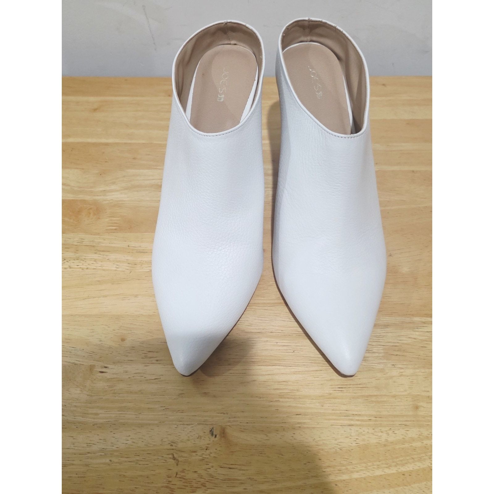 Joe's Joe's Chunky Heel White Leather Slip On Leather Mule Size 11 Size US 11 / IT 41 - 3 Thumbnail