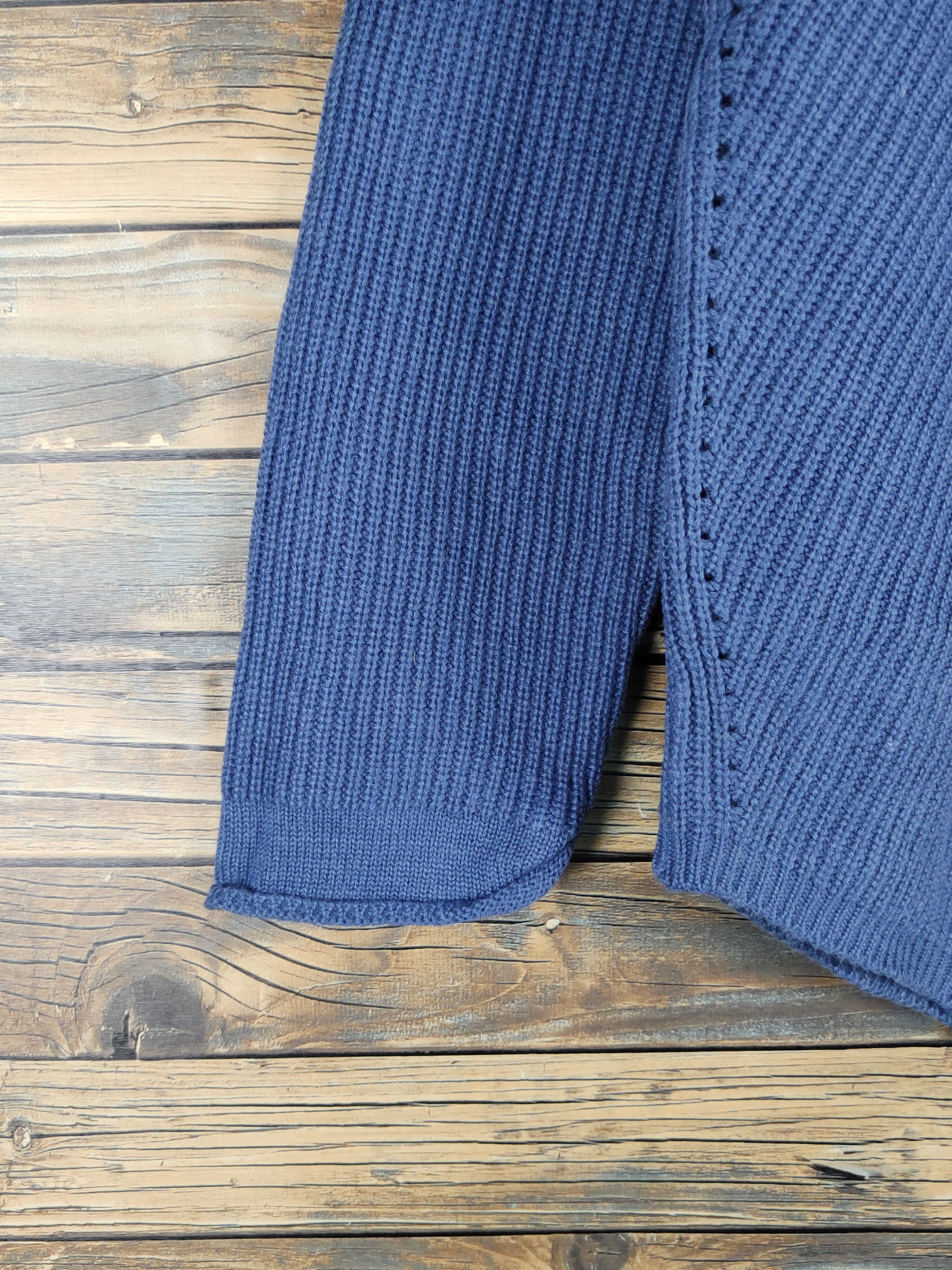 Homespun Knitwear × Japanese Brand × Vintage Japanese Brand Blue Knitwear Sweatshirts #W1145 Size L / US 10 / IT 46 - 4 Thumbnail