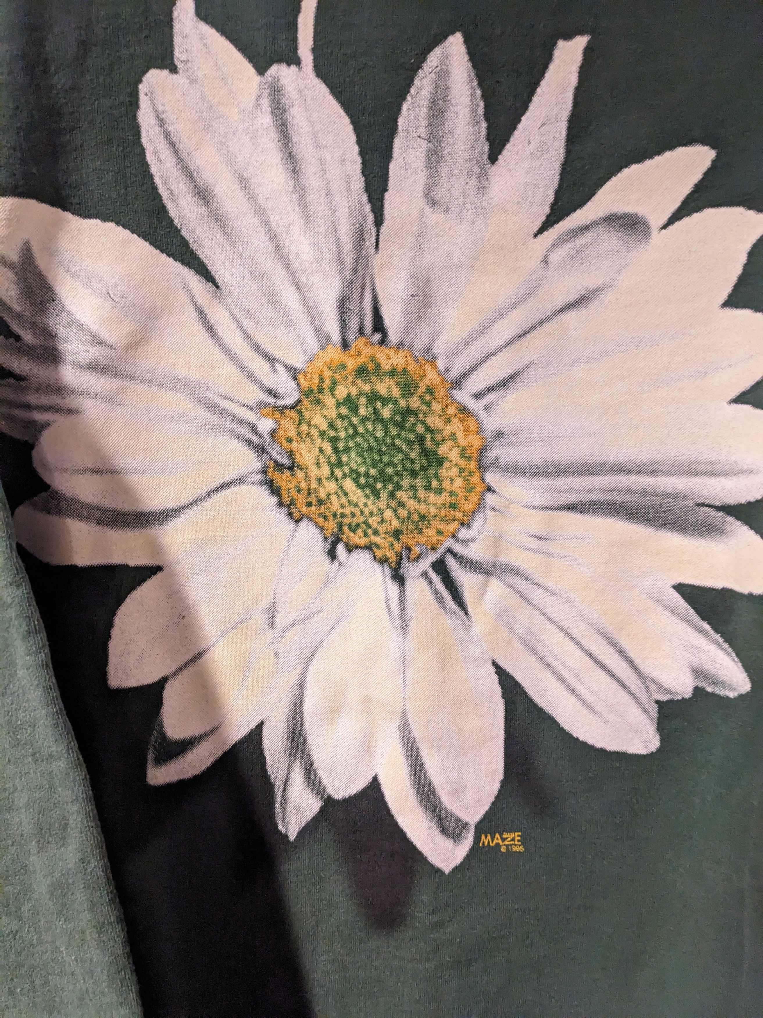 Vintage Vintage 1996 Daisy Flower Garden Cute Green Large Sweatshirt Size US L / EU 52-54 / 3 - 2 Thumbnail