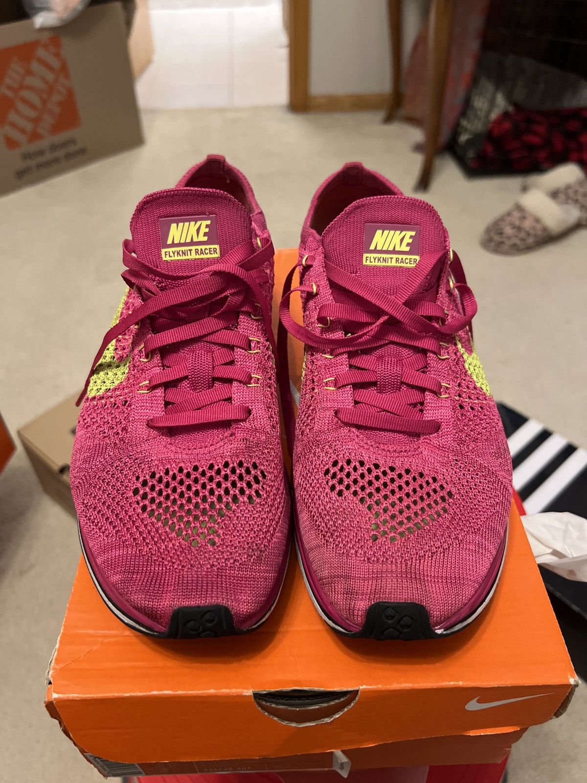 Nike Nike Flyknit Racer “Fireberry” Size US 9.5 / EU 42-43 - 8 Thumbnail