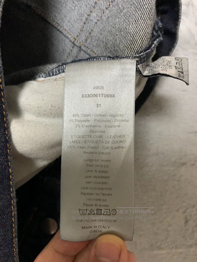 Dior Dior Dark Blue Zipper Colorful Rope Denim Pants Size US 31 - 5 Thumbnail