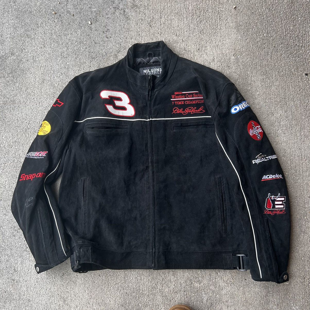 NASCAR WINSTON CUP DALE EARNHARDT WILSONS selling LEATHER JACKET XL CHASE AUTHENTICS